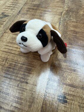 Ty Beanie Baby Bernie the St Bernard Dog- PVC Pellets 1996 Mint Tags W/ ERRORS